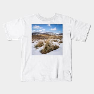 Snowed In Grasses Kids T-Shirt